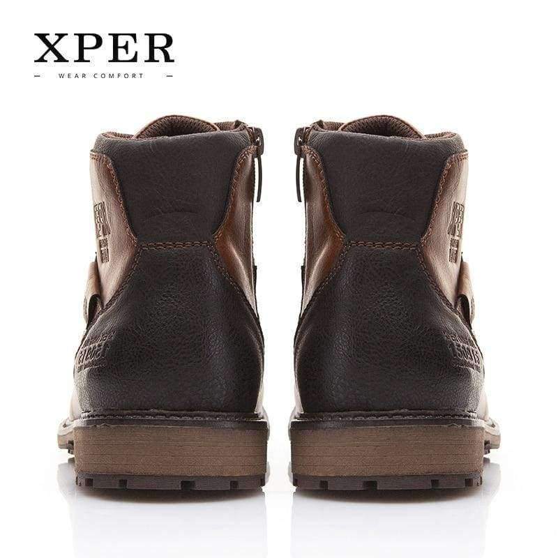 Planet Gates Vintage Brown / 7 / China XPER Autumn Winter Men Boots Big Size 40-48 Vintage Style Men Shoes Casual Fashion High-Cut Lace-up Warm Hombre #XHY12504BR