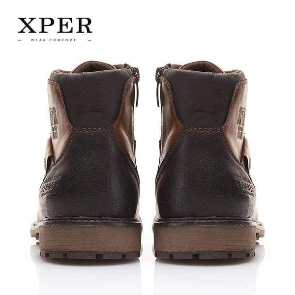 Planet Gates Vintage Brown / 7 / China XPER Autumn Winter Men Boots Big Size 40-48 Vintage Style Men Shoes Casual Fashion High-Cut Lace-up Warm Hombre #XHY12504BR