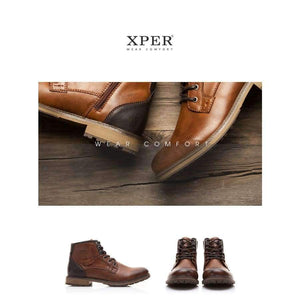Planet Gates Vintage Brown / 7 / China XPER Autumn Winter Men Boots Big Size 40-48 Vintage Style Men Shoes Casual Fashion High-Cut Lace-up Warm Hombre #XHY12504BR
