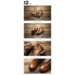 Planet Gates Vintage Brown / 7 / China XPER Autumn Winter Men Boots Big Size 40-48 Vintage Style Men Shoes Casual Fashion High-Cut Lace-up Warm Hombre #XHY12504BR