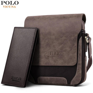 Planet Gates Vintage Casual Patchwork Durable Oxford Man Bag With Leather Cover Fashion Mens Travel Bag Fashion Crossbody Bag Man