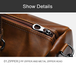 Planet Gates Vintage Crazy horse pu Leather Men Travel Bags Luggage Travel Bag Leather Men's Duffle Bags Large Men Weekend Bag