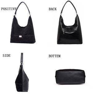 Vintage Fashion Casual Tote Faux Suede Bags Handbags Women Famous Brands Luxury Leather