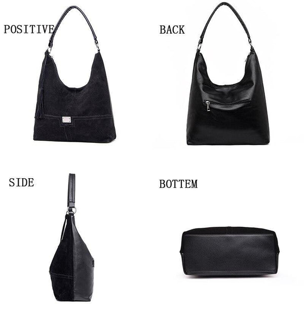 Vintage Fashion Casual Tote Faux Suede Bags Handbags Women Famous Brands Luxury Leather