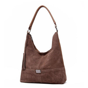 Vintage Fashion Casual Tote Faux Suede Bags Handbags Women Famous Brands Luxury Leather
