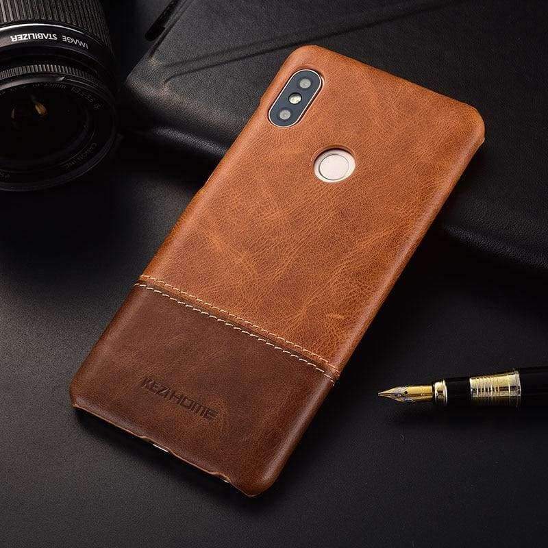Planet Gates Vintage genuine leather back cover case For xiaomi A2 mi 6x phone cases and covers mi6x bumper shell