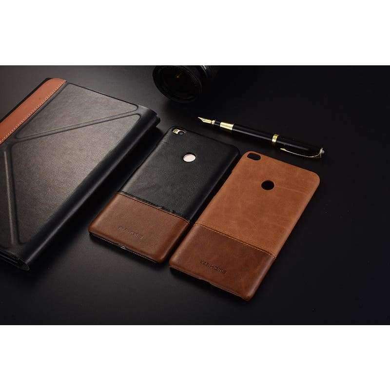 Planet Gates miMAX2 black / For max2 Vintage genuine leather back cover case For xiaomi mi max 2 3 phone cases and covers miMAX2 shell