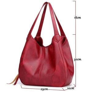 Vintage Handbags for Women PU Leather Shoulder Bag Female Crossbody Hobos Bag Ladies Tote