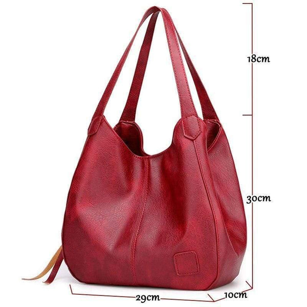 Vintage Handbags for Women PU Leather Shoulder Bag Female Crossbody Hobos Bag Ladies Tote
