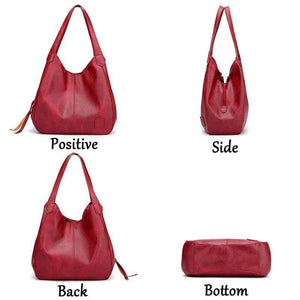 Vintage Handbags for Women PU Leather Shoulder Bag Female Crossbody Hobos Bag Ladies Tote