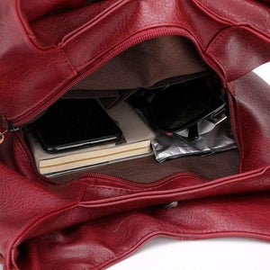 Vintage Handbags for Women PU Leather Shoulder Bag Female Crossbody Hobos Bag Ladies Tote