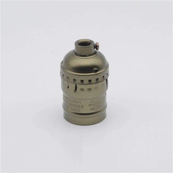 Planet Gates Vintage Lamp Holder with knob switch/Pull-chain Switch Pendant Lights E27/E26 Socket UL/110V/220V Base Lighting accessories