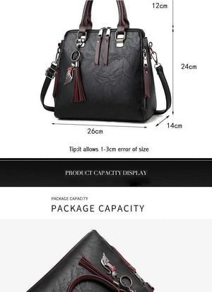 Planet Gates Vintage Leather Ladies HandBags Women Messenger Bags TotesTassel Designer Crossbody Shoulder Bag Boston Hand Bags Hot Sale