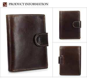 Planet Gates Vintage Men Wallet Genuine Leather Short Wallets Male Multifunctional Cowhide Purse Coin Pocket Driver License Holder