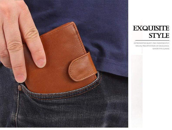 Planet Gates Vintage Men Wallet Genuine Leather Short Wallets Male Multifunctional Cowhide Purse Coin Pocket Driver License Holder