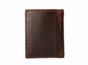 Planet Gates Vintage Men Wallets Crazy Horse Leather Wallets for Men Multi Function Men Wallet with Coin Pocket Brown Male Purse
