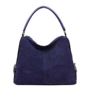 Vintage Nubuck Leather Bags  Larger Totes Women Crossbody Bags All-match Faux Suede Shoulder Bag
