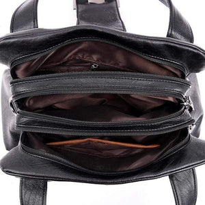 Vintage Plaid Women Leather Handbags Soft Leather Female Crossbody Shoulder Bags Designer Ladies