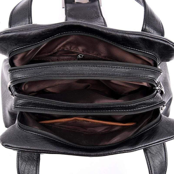 Vintage Plaid Women Leather Handbags Soft Leather Female Crossbody Shoulder Bags Designer Ladies