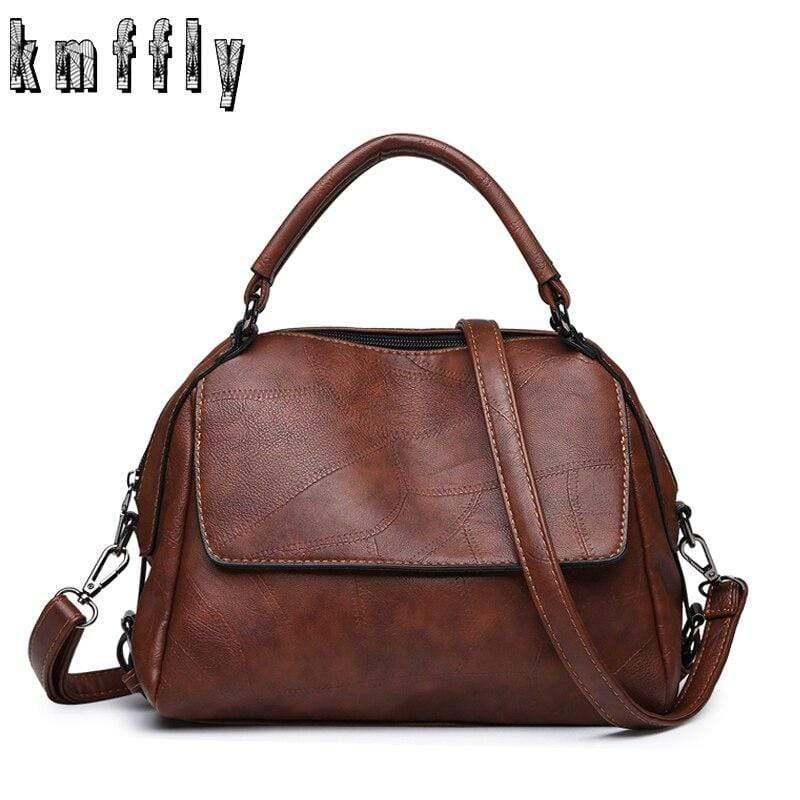 Vintage PU Leather Women Bag Large Capacity Handbags Designer Famous Brand Messenger Bag s
