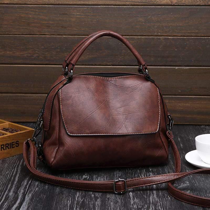 Vintage PU Leather Women Bag Large Capacity Handbags Designer Famous Brand Messenger Bag s