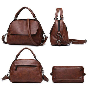 Vintage PU Leather Women Bag Large Capacity Handbags Designer Famous Brand Messenger Bag s