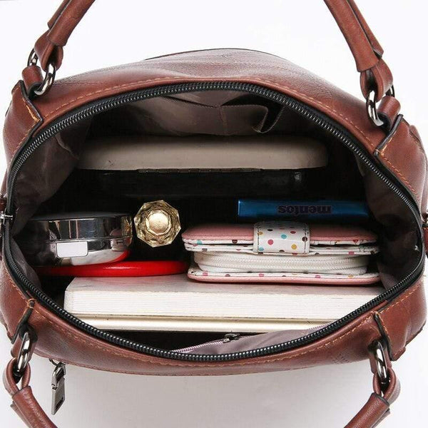 Vintage PU Leather Women Bag Large Capacity Handbags Designer Famous Brand Messenger Bag s