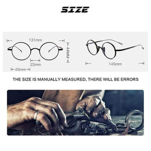 Planet Gates Vintage Pure Titanium Glasses Frame Men Round Optical Myopia Prescription Eyeglasses Frame Women Luxury Brand Small Eyewear