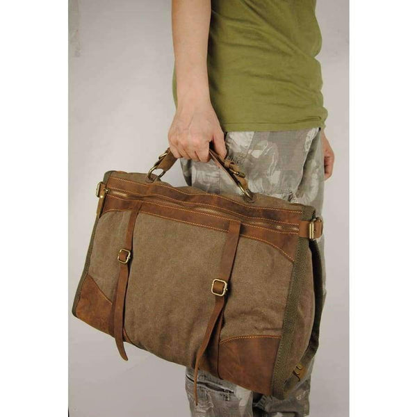 Planet Gates Vintage Retro military Canvas + Leather men travel bags luggage bags men weekend Bag Overnight duffle bags tote Leisure M314#