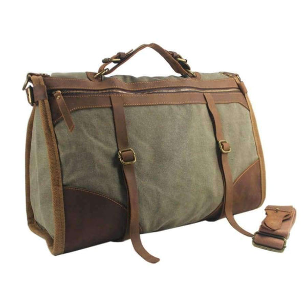 Planet Gates Vintage Retro military Canvas + Leather men travel bags luggage bags men weekend Bag Overnight duffle bags tote Leisure M314#