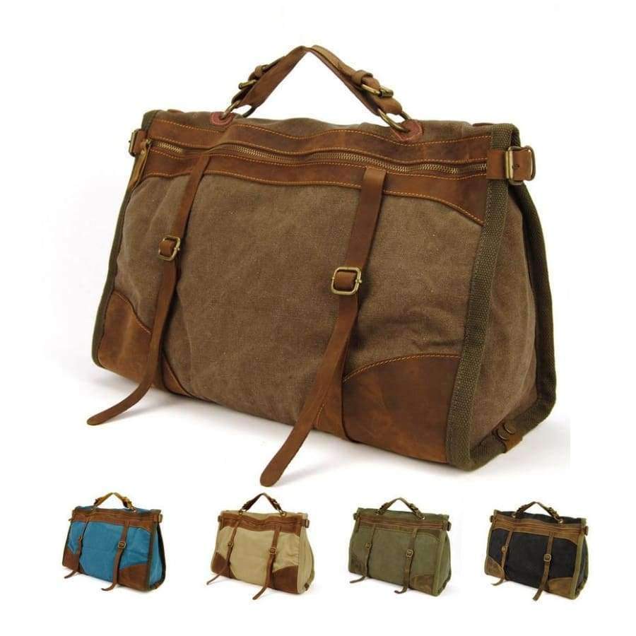 Planet Gates Vintage Retro military Canvas + Leather men travel bags luggage bags men weekend Bag Overnight duffle bags tote Leisure M314#