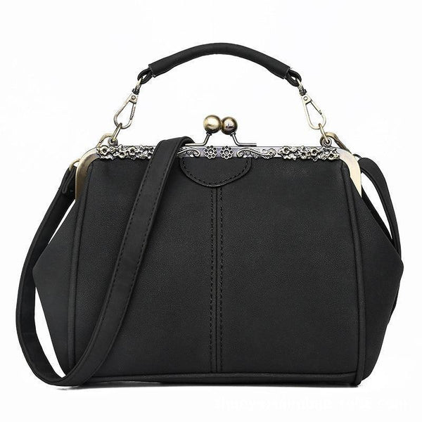Planet Gates Vintage Shoulder Bags Women Matte Pu Leather Clip Women Messenger Bag Small Brand Designer Female Handbag Ladies Sac