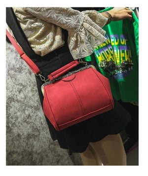 Planet Gates Vintage Shoulder Bags Women Matte Pu Leather Clip Women Messenger Bag Small Brand Designer Female Handbag Ladies Sac