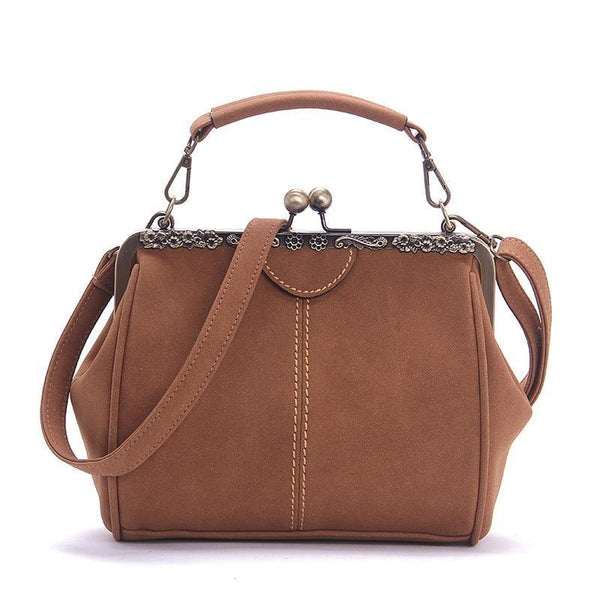 Planet Gates Vintage Shoulder Bags Women Matte Pu Leather Clip Women Messenger Bag Small Brand Designer Female Handbag Ladies Sac