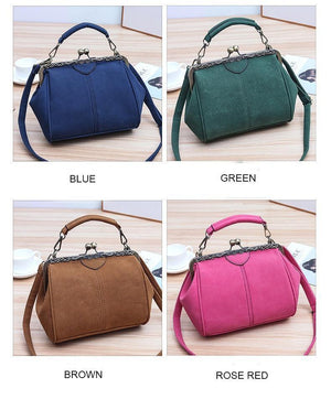 Planet Gates Vintage Shoulder Bags Women Matte Pu Leather Clip Women Messenger Bag Small Brand Designer Female Handbag Ladies Sac
