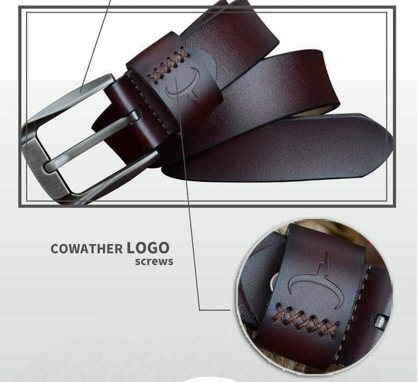 Planet Gates Vintage style pin buckle cow genuine leather belts for men 130cm high quality mens belt  free shipping