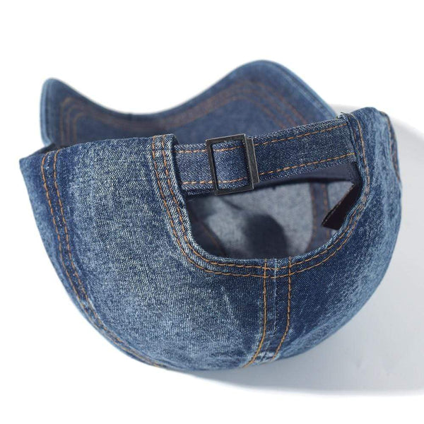 Planet Gates Vintage Washed Cotton Baseball Cap Men Women Denim Dad Hat Adjustable Trucker Style Low Profile
