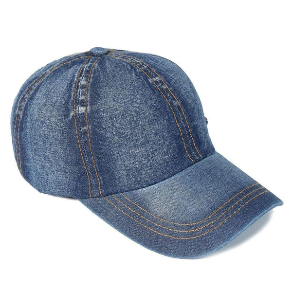Planet Gates Vintage Washed Cotton Baseball Cap Men Women Denim Dad Hat Adjustable Trucker Style Low Profile