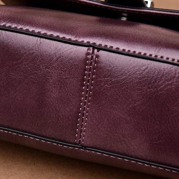 Vintage Women Flap Fashion Casual Real Leather Shoulder Bags Lady Crossbody Messenger Bag Elegant