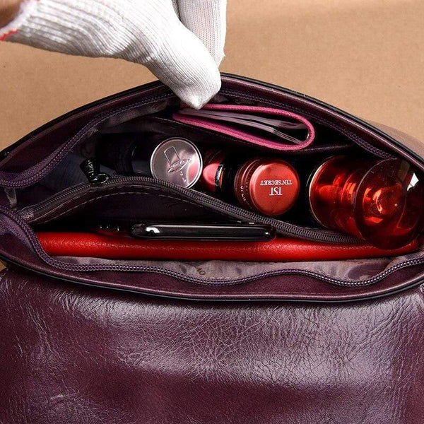 Vintage Women Flap Fashion Casual Real Leather Shoulder Bags Lady Crossbody Messenger Bag Elegant