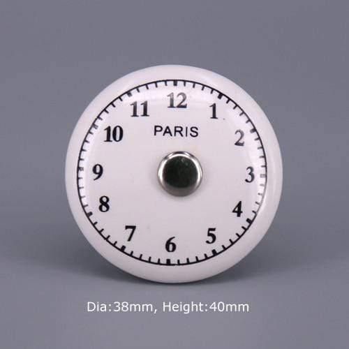 1x Classic White  Porcelain/Ceramic Drawer Pull Knob Cabinet Cupboard Door Handle Knob