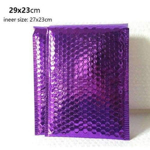 Planet Gates Violet 30pcs/lot Colorful Aluminized film bubble envelope Waterproof and shockproof Courier bag self sealing bag packaging Supplies