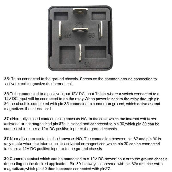 Planet Gates VODOOL Universal DC 12V Car Marine Boat 6-Way Relay+ 6-Slot ATO/ATC Blade Fuse Holder Box Block Car Auto Replacement Parts Fuses