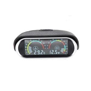 Planet Gates Voltmeter car motorcycle auto for mitsubishi Horizontal water temperature gauge motor temp sensor Volt Meter 2 in 1 12v LCD