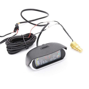 Planet Gates Voltmeter car motorcycle auto for mitsubishi Horizontal water temperature gauge motor temp sensor Volt Meter 2 in 1 12v LCD