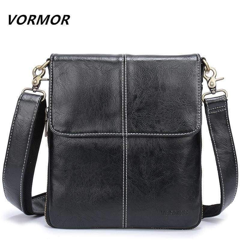 Planet Gates VORMOR Leather Men Bag Fashion Leather Crossbody Bag Shoulder Men Messenger Bags Small Casual Designer Handbags Man Bags