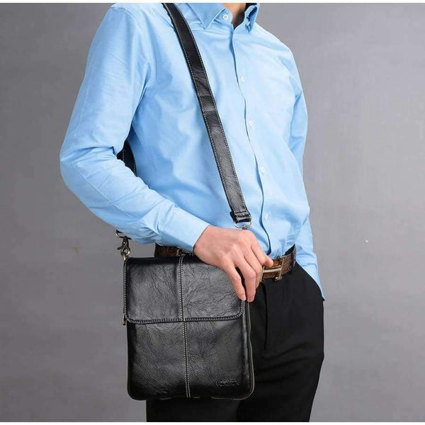 Planet Gates VORMOR Leather Men Bag Fashion Leather Crossbody Bag Shoulder Men Messenger Bags Small Casual Designer Handbags Man Bags