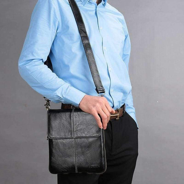 Planet Gates VORMOR Leather Men Bag Fashion Leather Crossbody Bag Shoulder Men Messenger Bags Small Casual Designer Handbags Man Bags