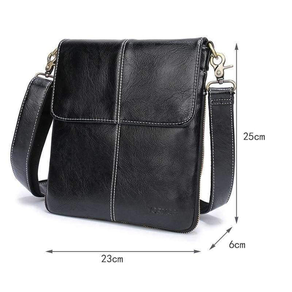 Planet Gates VORMOR Leather Men Bag Fashion Leather Crossbody Bag Shoulder Men Messenger Bags Small Casual Designer Handbags Man Bags
