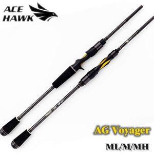 Planet Gates Voyager spinning baitcasting fishing rod 4 sections travel rod ML M MH 1.8 2.1 2.4 2.7m carbon fishing rod F MF action
